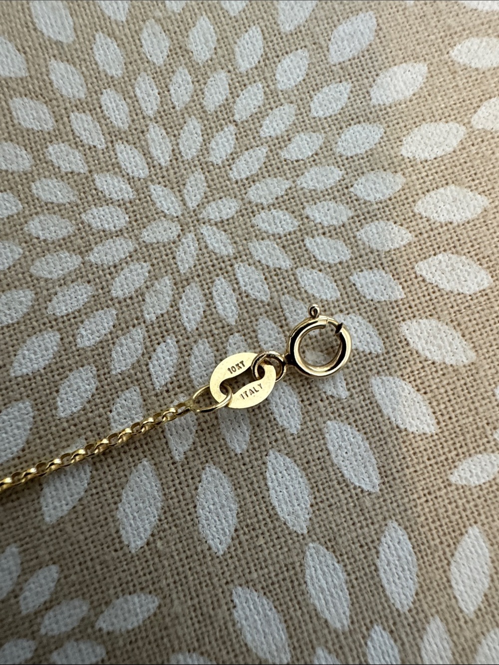 NEW Gold Chain Necklace with Spring Ring Clasp - Italy